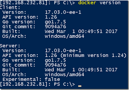 Installing Docker on Nano Server
