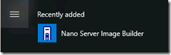 Creating NANO Server IIS using NANO Server Image Builder