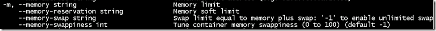Limit windows container resources