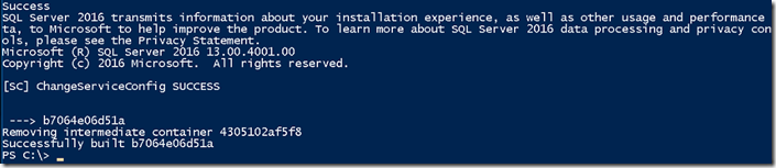 Install MSSQL Server through Docker file
