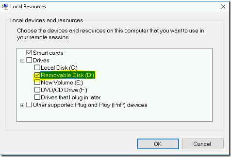 Mount USB Drive into a VM using Hyper-V