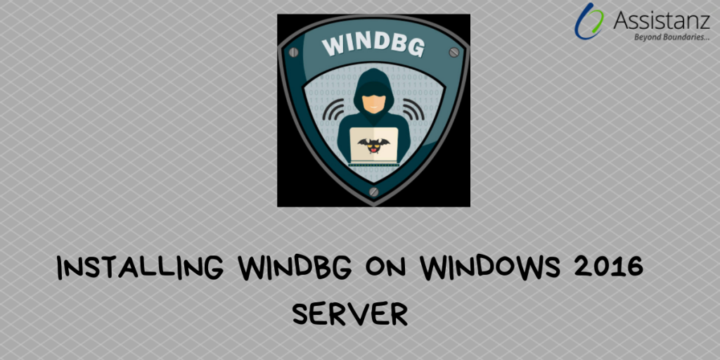 Installing windbg on Windows 2016 Server
