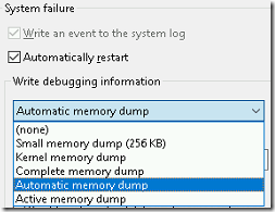 Steps to Configure the Memory Dump in Windows 2016 Server