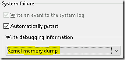 Steps to Configure the Memory Dump in Windows 2016 Server