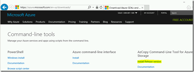Steps to copy VHDs between azure storage accounts