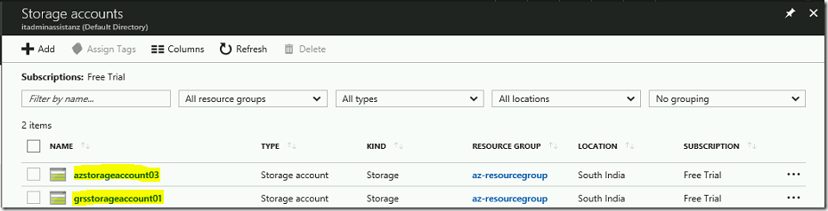 Steps to copy VHDs between azure storage accounts