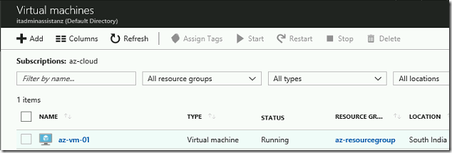 Steps to Restore Azure VM
