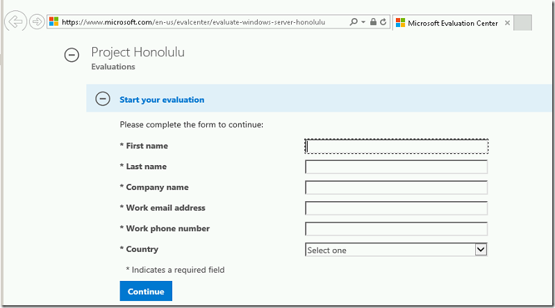 Installing Microsoft project Honolulu on windows 2016 server for Remote Management