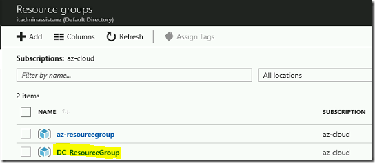 Steps to create New Active Directory forest using Azure Portal