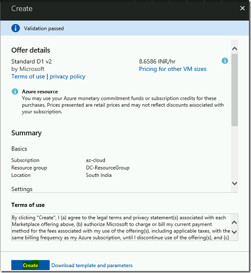 Steps to create New Active Directory forest using Azure Portal