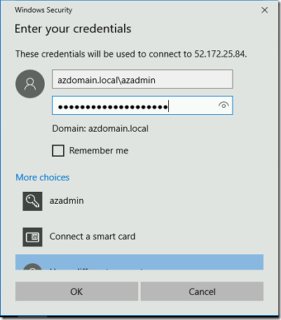 Steps to create New Active Directory forest using Azure Portal