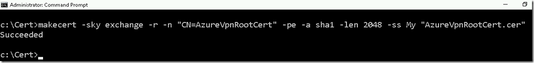 Steps to create Point-to-Site VPN using Azure Portal