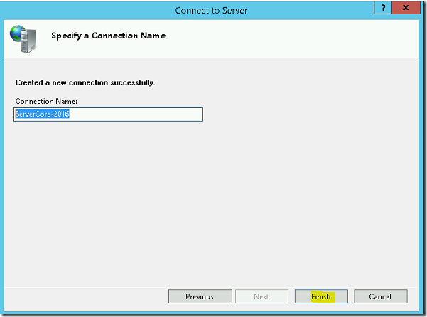 Steps to configure IIS Server Core for Remote Management