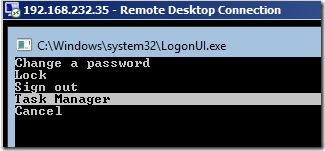 Steps to access the Windows Server Core through Remote Desktop (RDP)