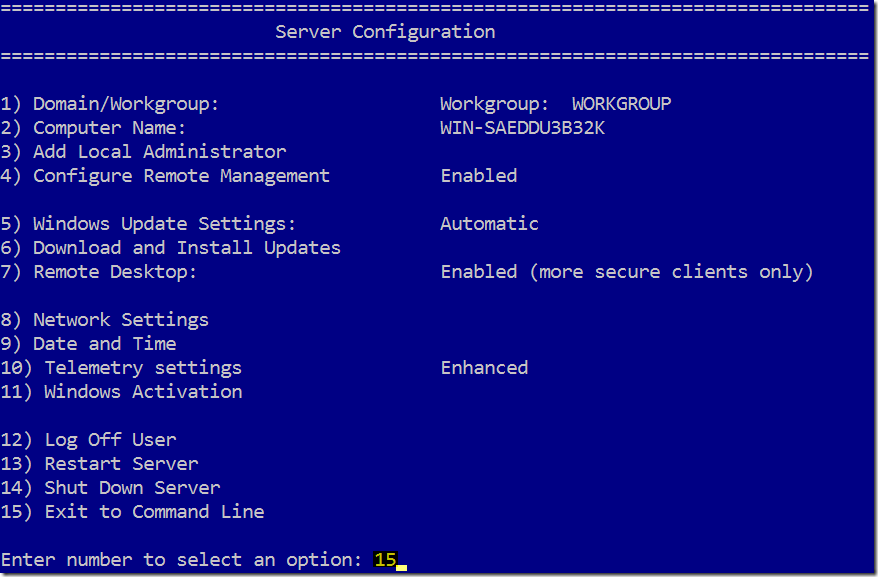 Steps to Install Docker on Windows 2016 Server Core