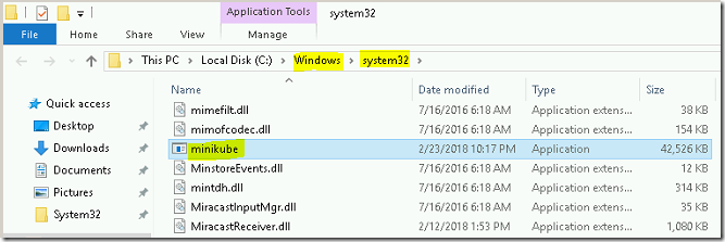 Installing MiniKube on Windows 2016 Server