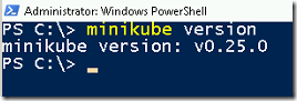 Installing MiniKube on Windows 2016 Server