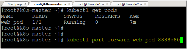 Steps to create Port Forwarding in Kubernetes