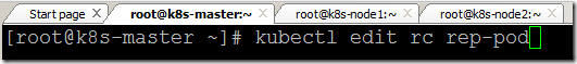 Steps to Edit and Delete the Replication controller