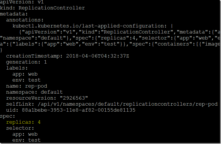 Steps to Edit and Delete the Replication controller