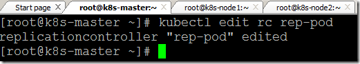 Steps to Edit and Delete the Replication controller