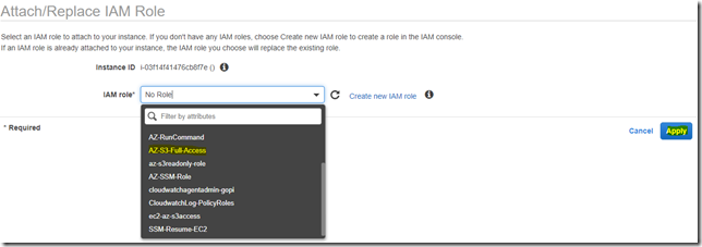 Accessing S3 bucket through EC2 instance using IAM role
