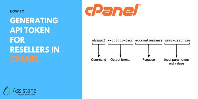 generate API tokens for resellers in cPanel