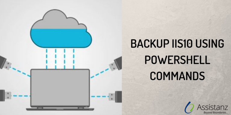 Backup IIS10 Using Powershell Command