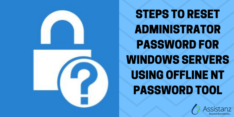 Reset Administrator Password For Windows Servers Using Offline NT Password Tool