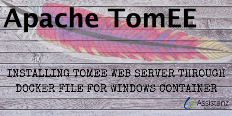 Installing Tomee Web Server Through Docker File For Windows Container