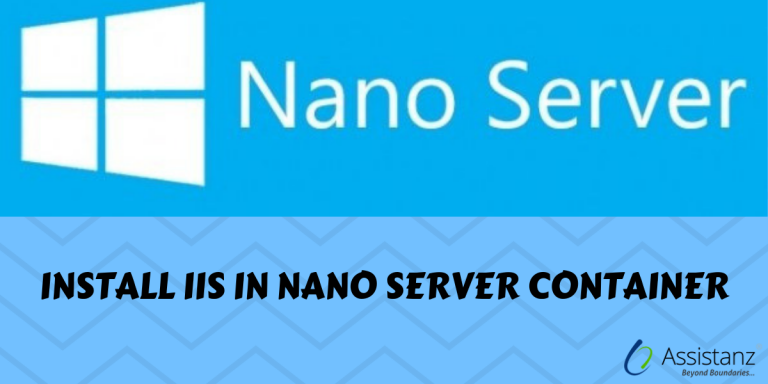 Install IIS In NANO Server Container